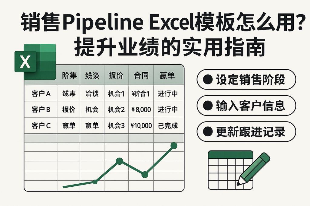 销售pipeline Excel模板怎么用？提升业绩的实用指南